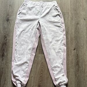 Athleta Light Purple and White Camo Brooklyn Lined Jogger Pants 4